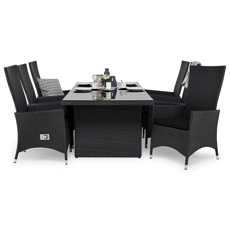 Matgrupp Comfort Garden Majestic 18 Matgrupp: Svart, Dynfärg: Svart