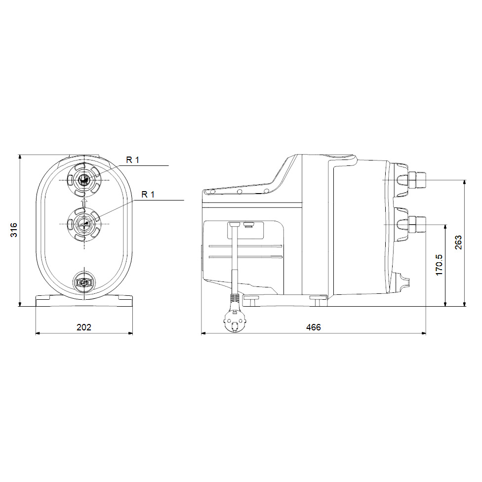 Pumpautomat Grundfos SCALA1 3-45 99530405