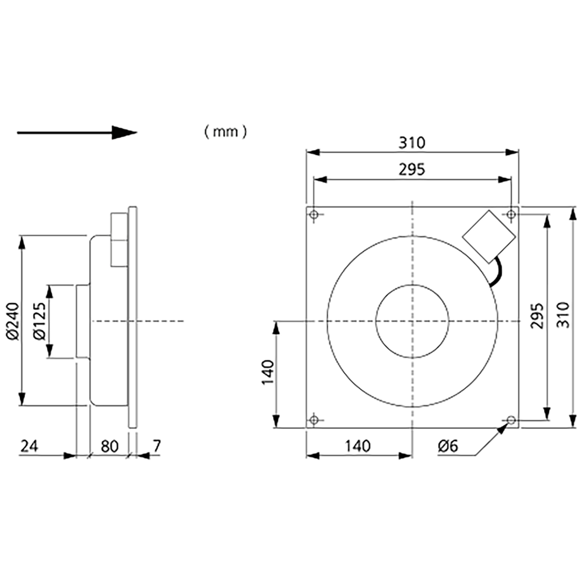 Väggfläkt Östberg Kvfu 100 A