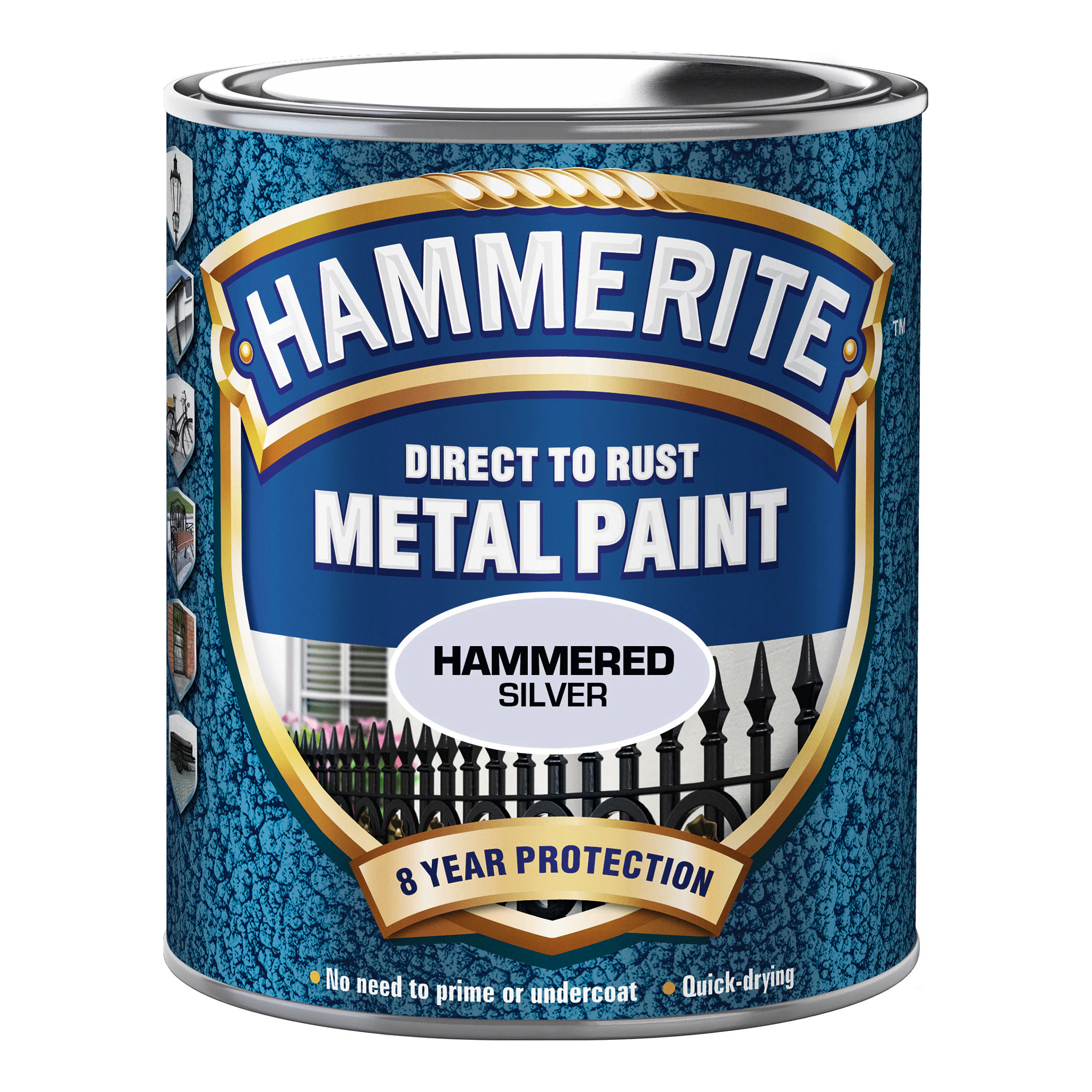 Rostskyddsfärg Hammerite Hammarlack Silver/Grå 750ml