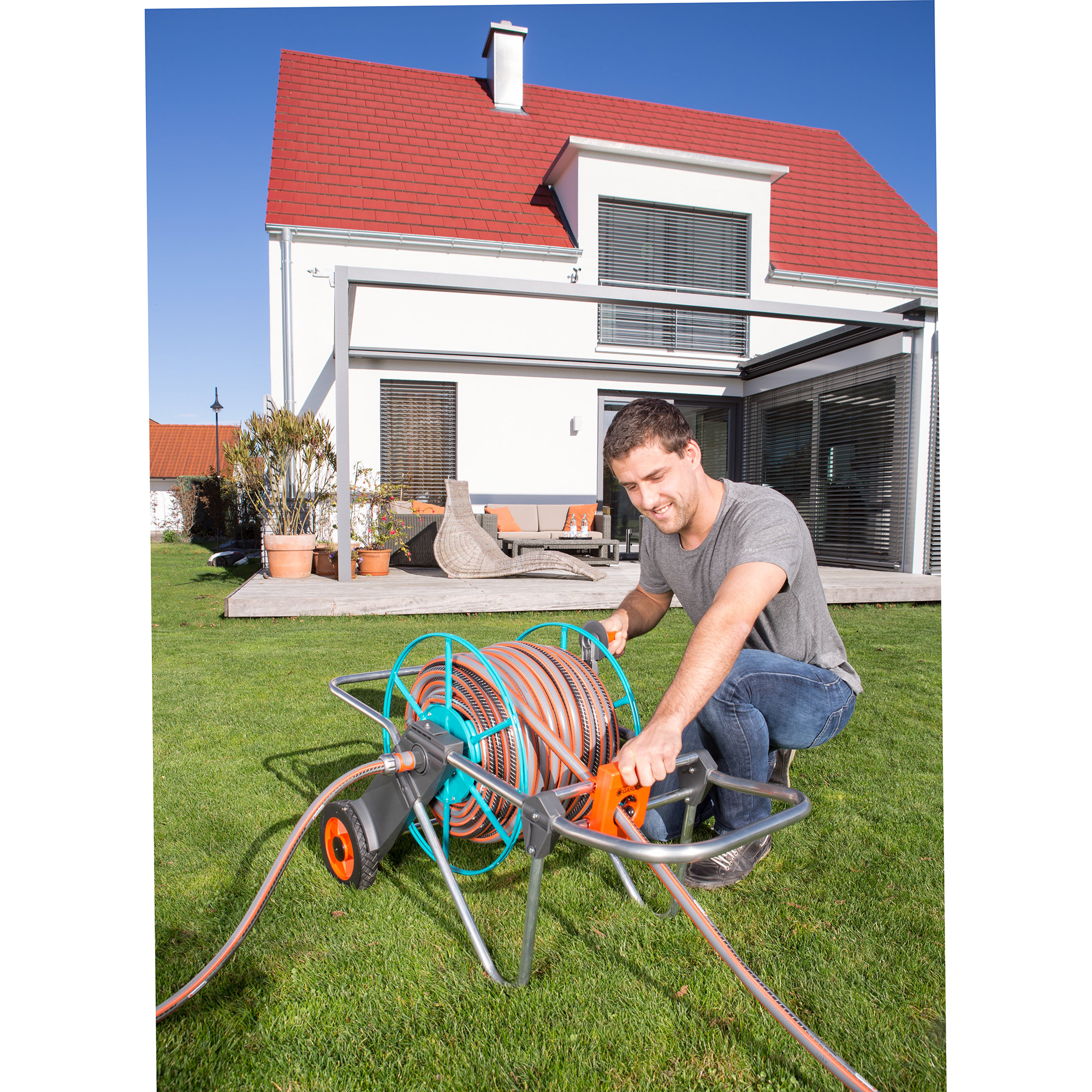 Metallslangvagn Gardena 100