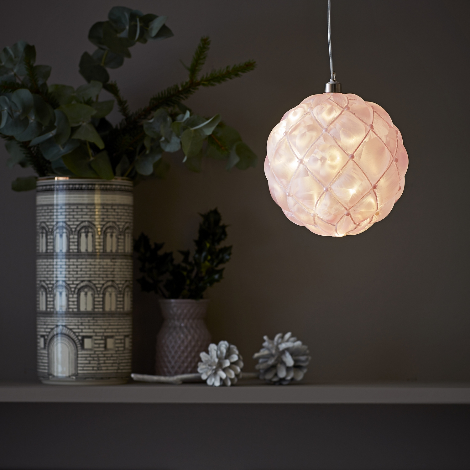 Hängande Markslöjd Pearl Glass Decoration 15 cm 20L