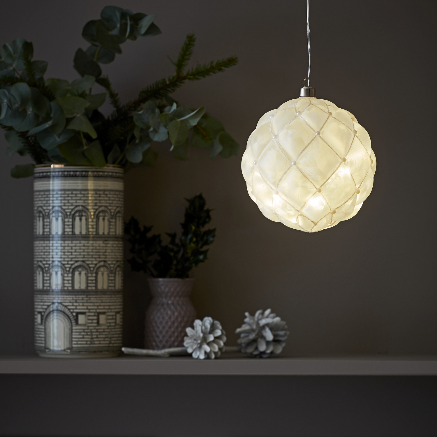 Hängande Markslöjd Pearl Glass Decoration 15 cm 20L