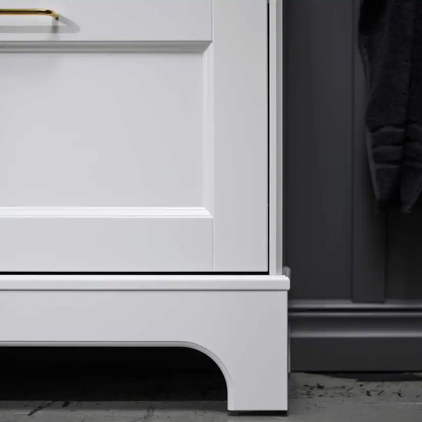 Tvättställsskåp Miller Badrum Kensington 80 med Lådor med Sockel för Heltäckande Tvättställ
