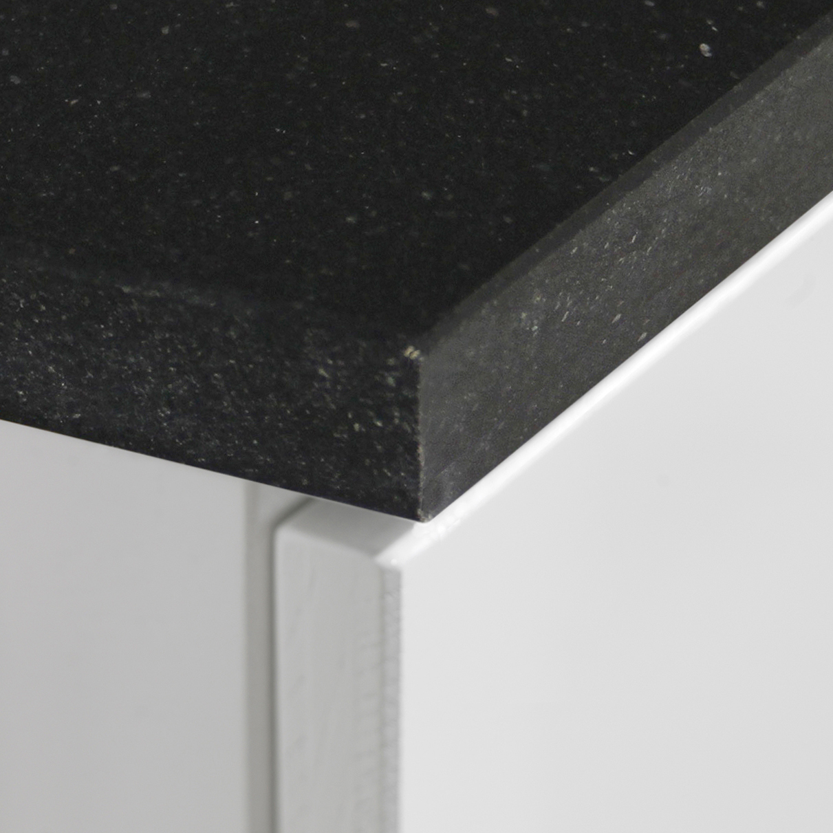 Bänkskiva Miller Badrum Kvartssten 160 Svart Tebas Kvartssten, Hål för Blandare: Vänster