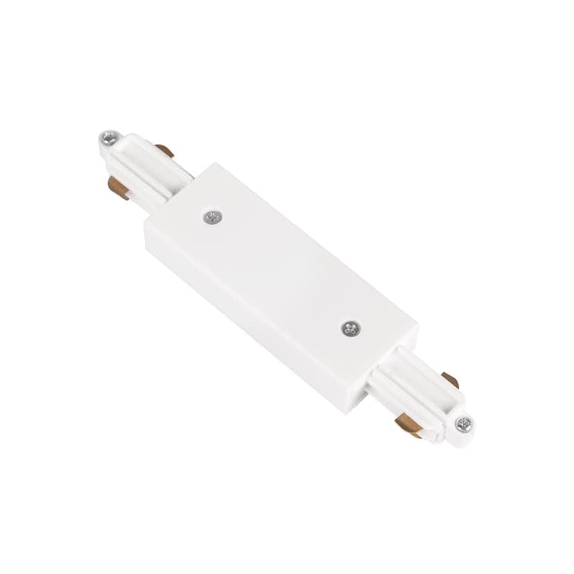 Mittanslutning Hide-a-lite LiteTrac 1-Fas Vit