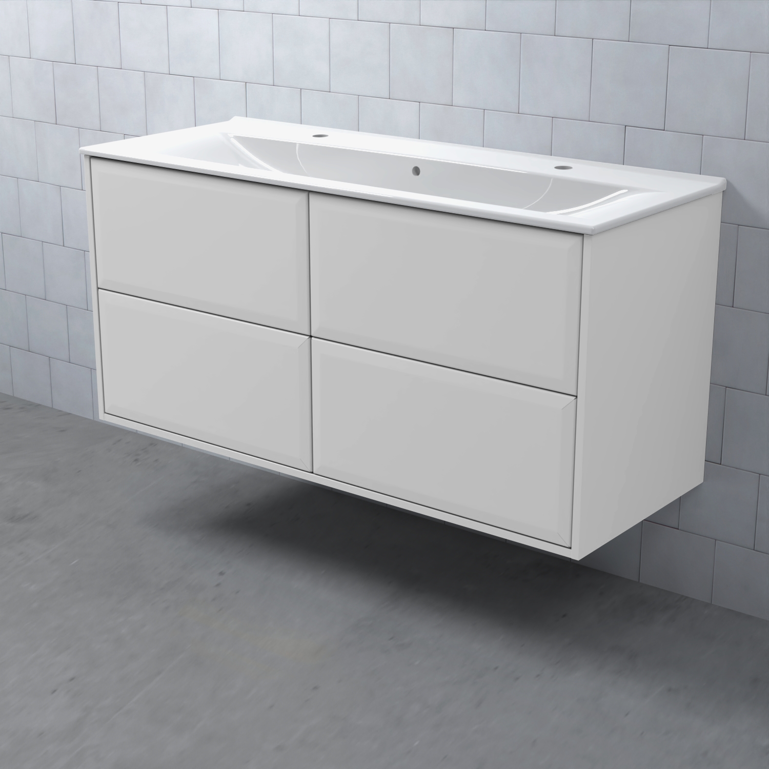 Tvättställsskåp Björbo Badrum Mejda Hög 120 Facett Antikvit