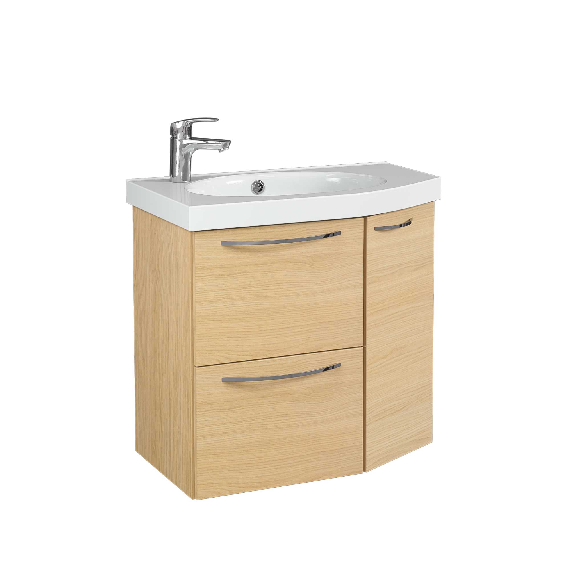 Tvättställsskåp Temal Mondo med Tvättställ 2 Lådor och 1 Lucka