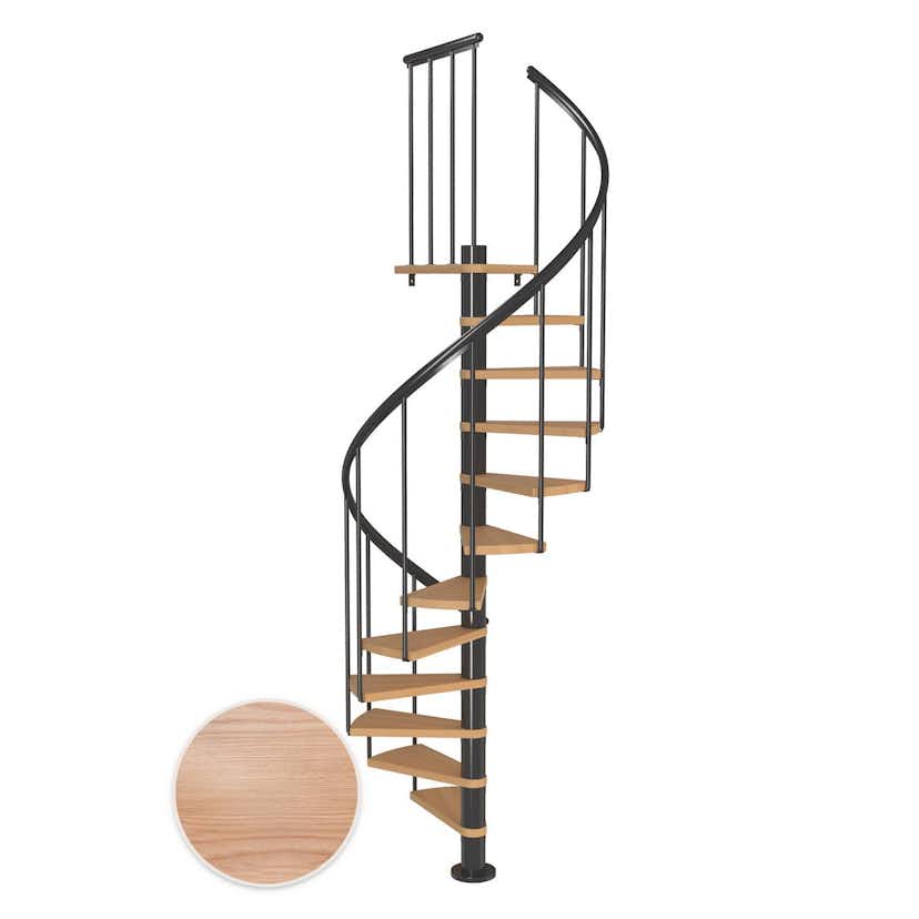 Spiraltrappa Dolle Montréal Ek Multiplex Classic 2 Antracit, 13+1 steg