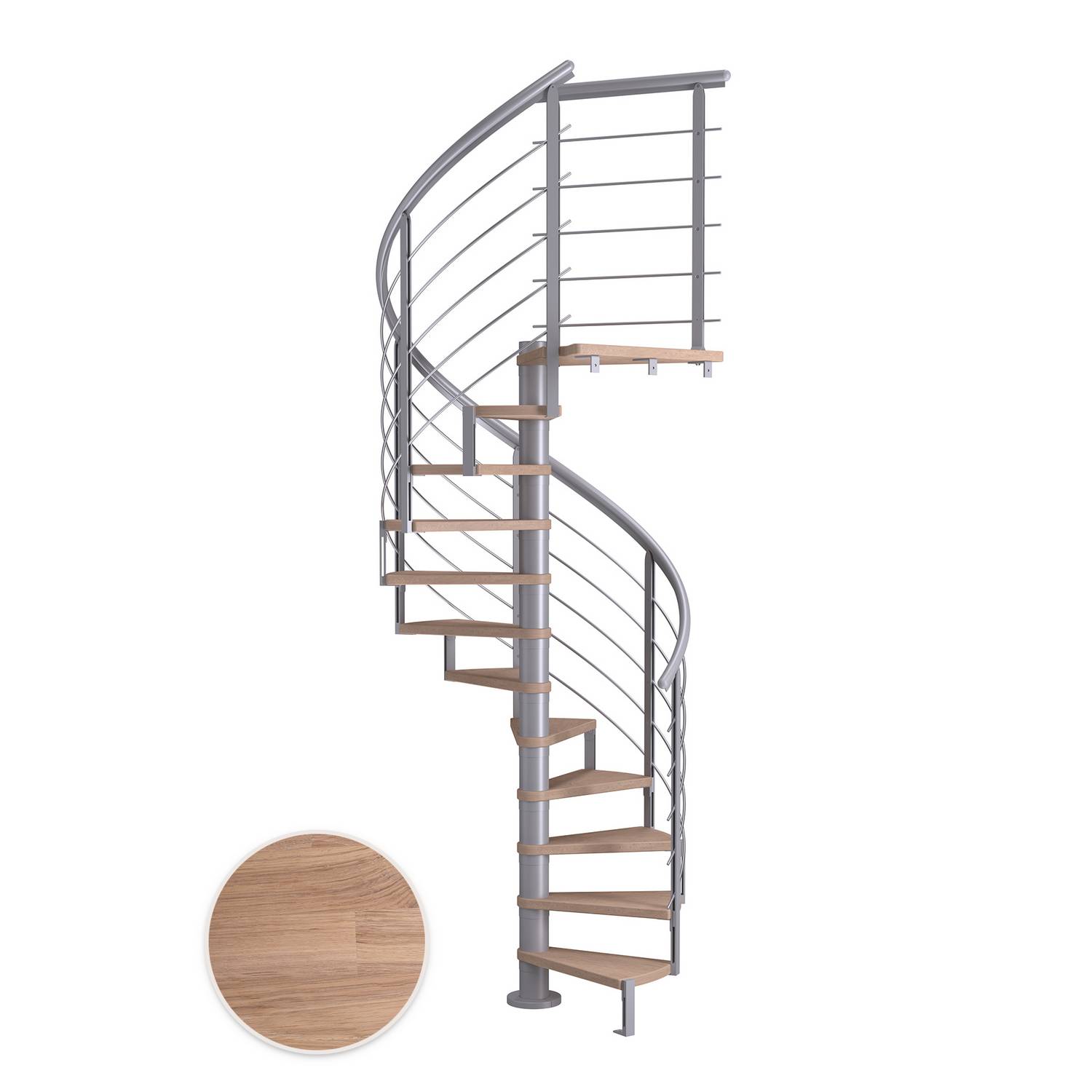 Spiraltrappa Dolle Montréal Ek Vit Oljad Design