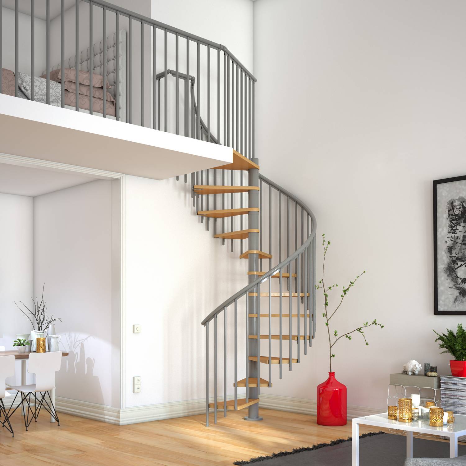 Spiraltrappa Dolle Montréal Bok Oljad Classic 4