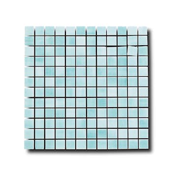 Mosaik Lhådös Glasmosaik Aqua 2,5x2,5 cm