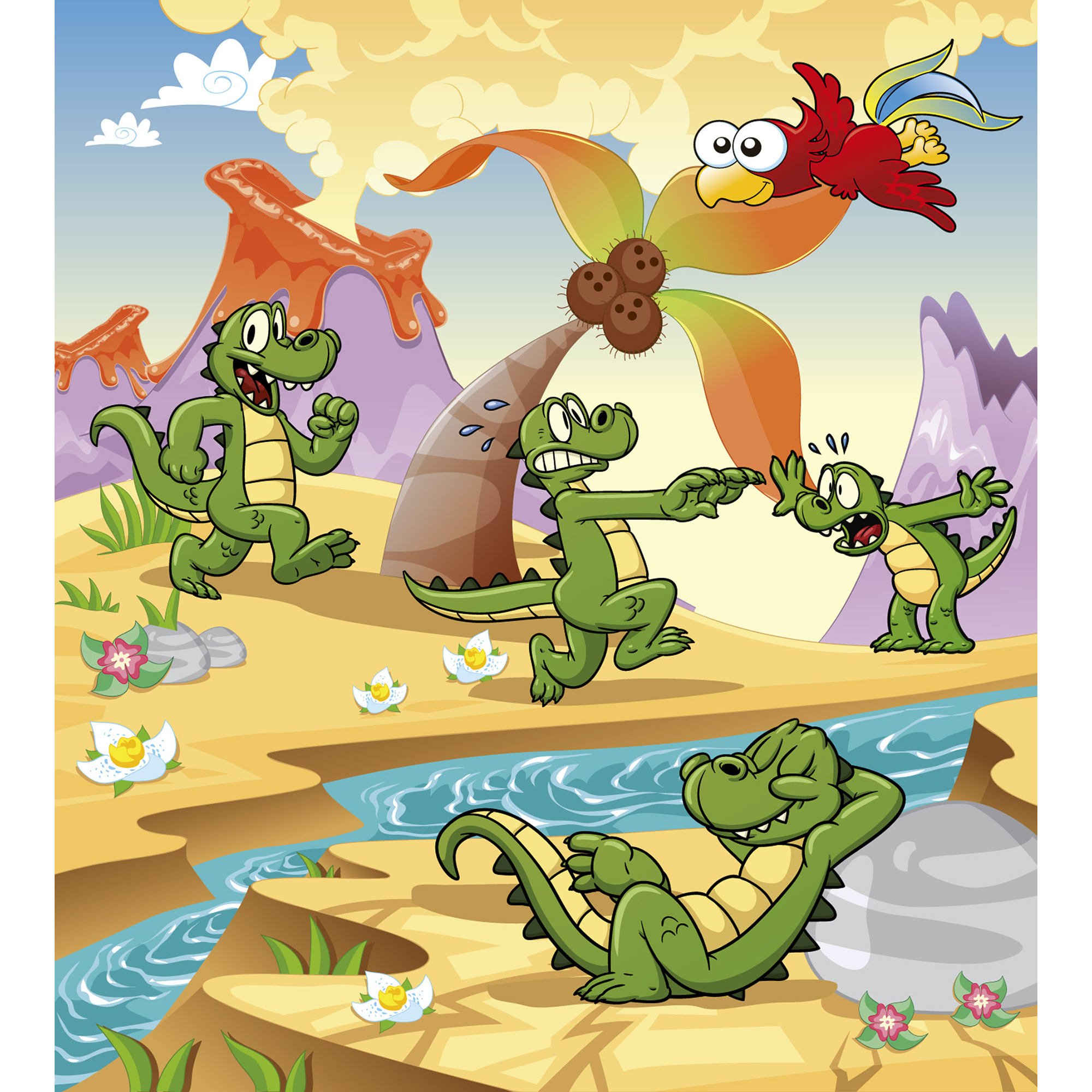 Tapet Dimex Crocodiles