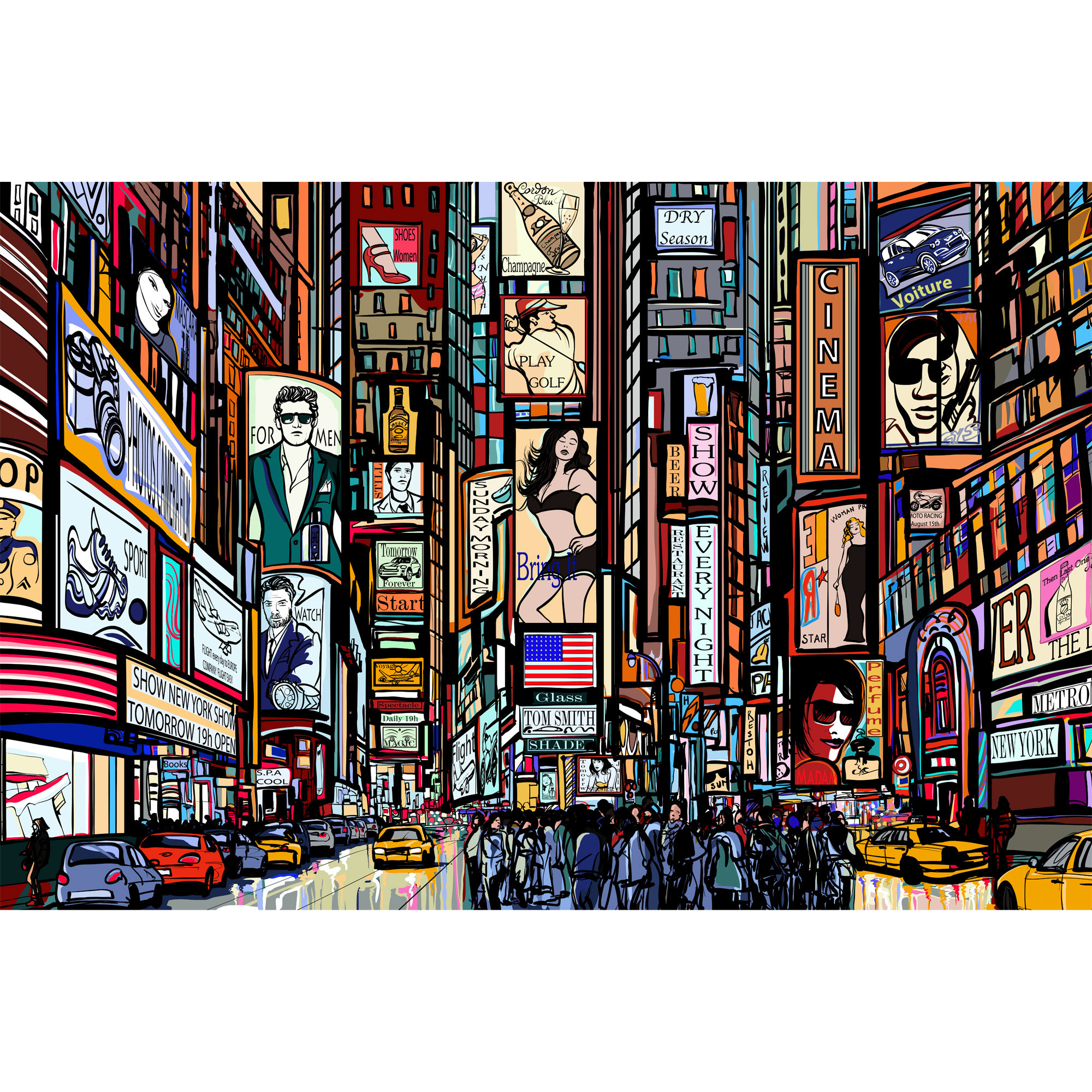 Tapet Dimex Times Square