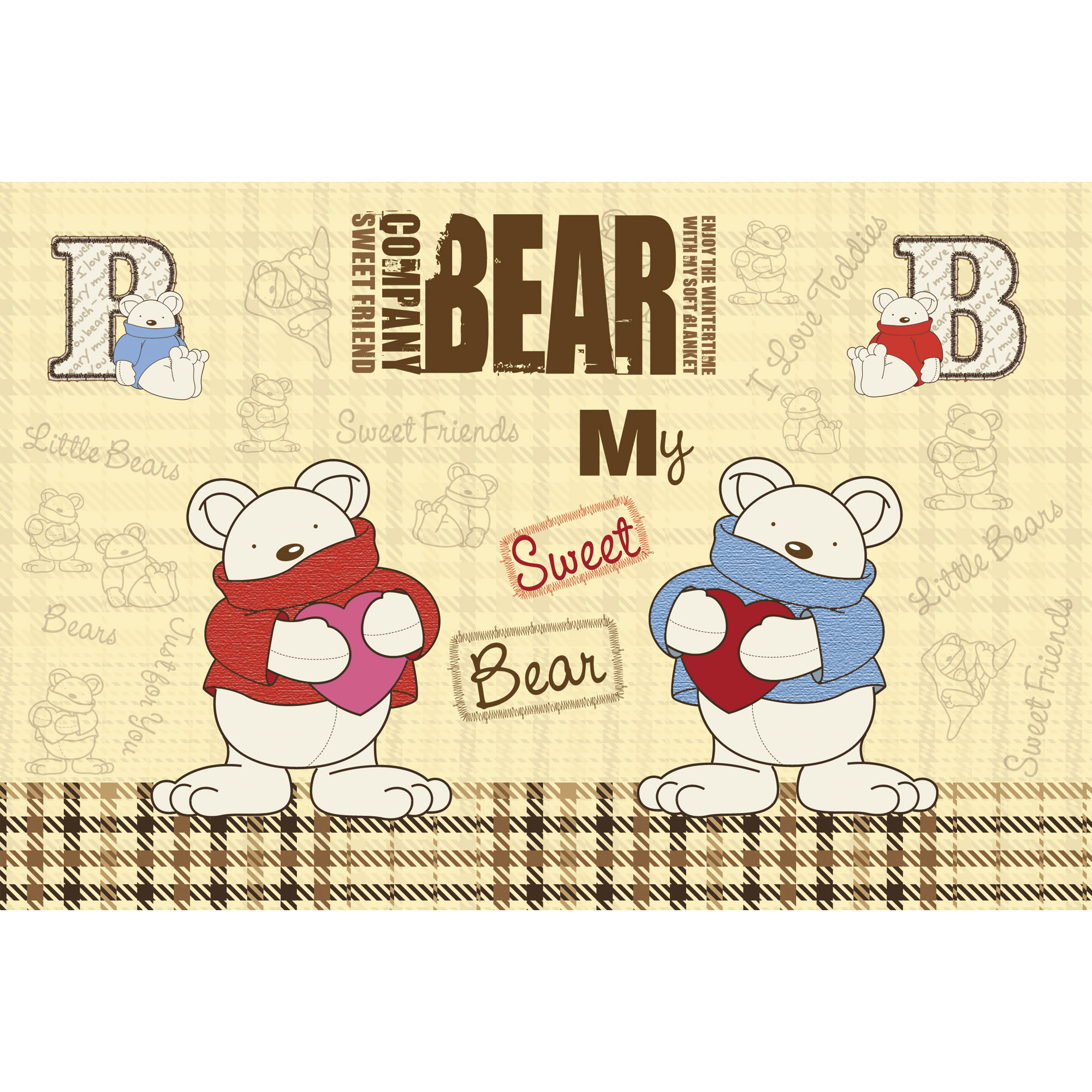 Tapet Dimex Teddy Bear