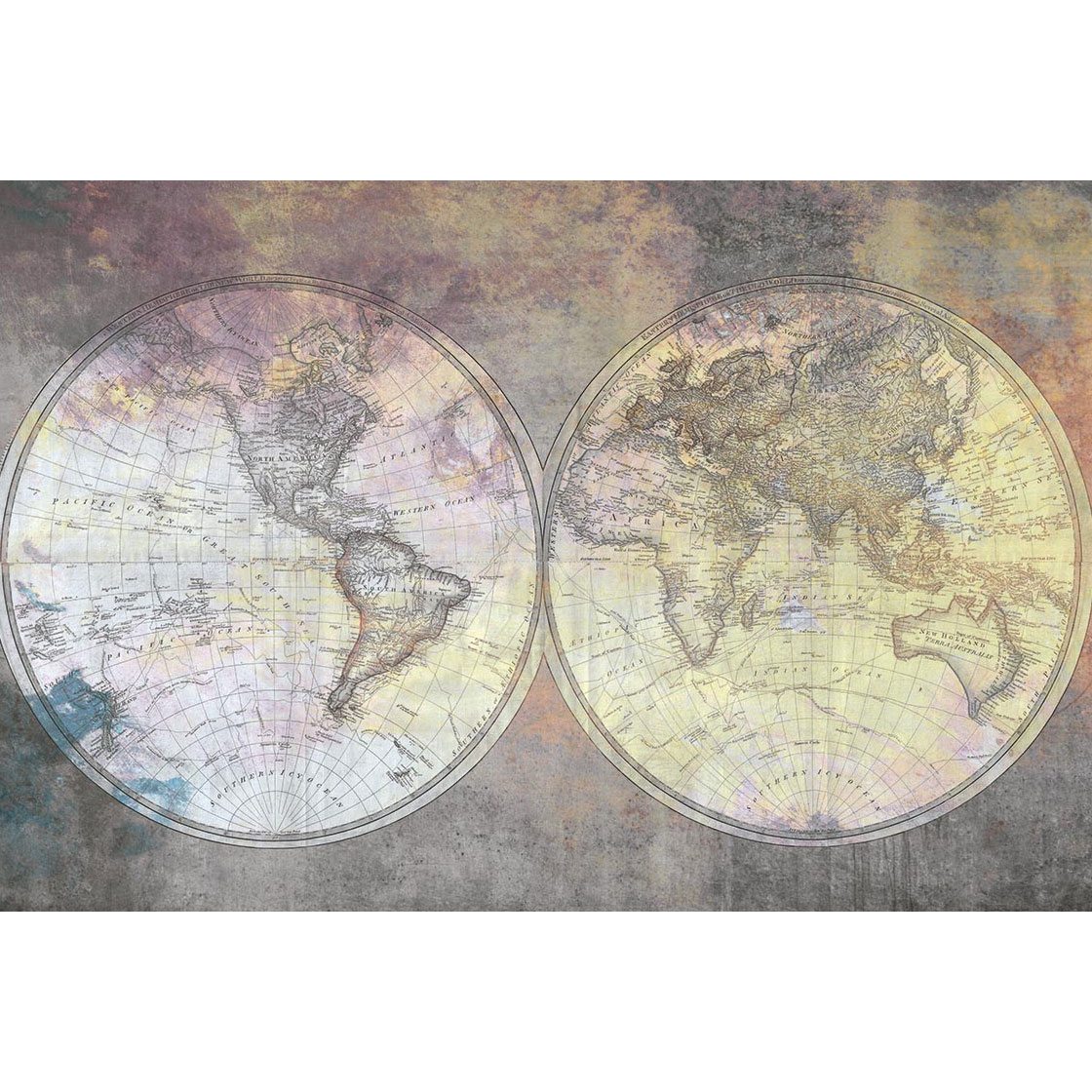 Fototapet Dimex World Map Abstract I