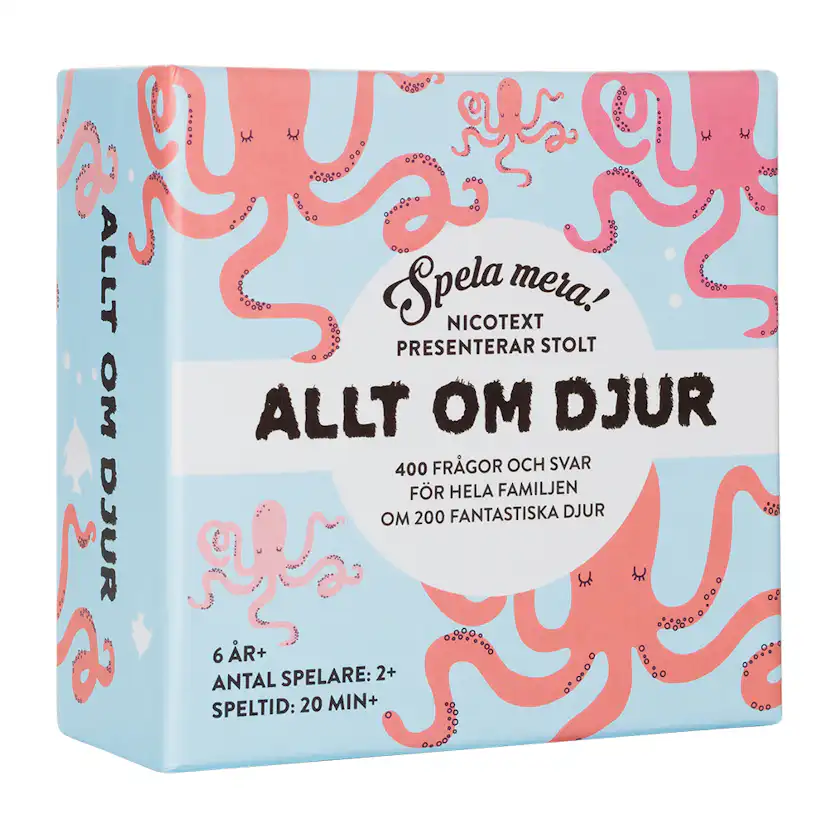 Kortspel Nicotext Allt Om Djur