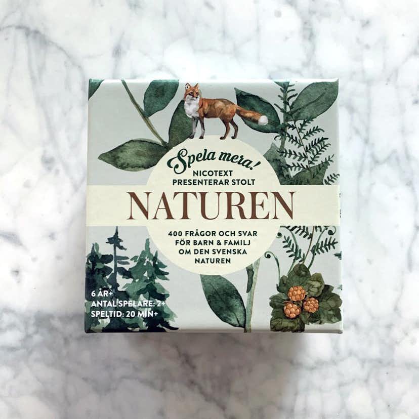 Kortspel Nicotext Spela Mera Naturen