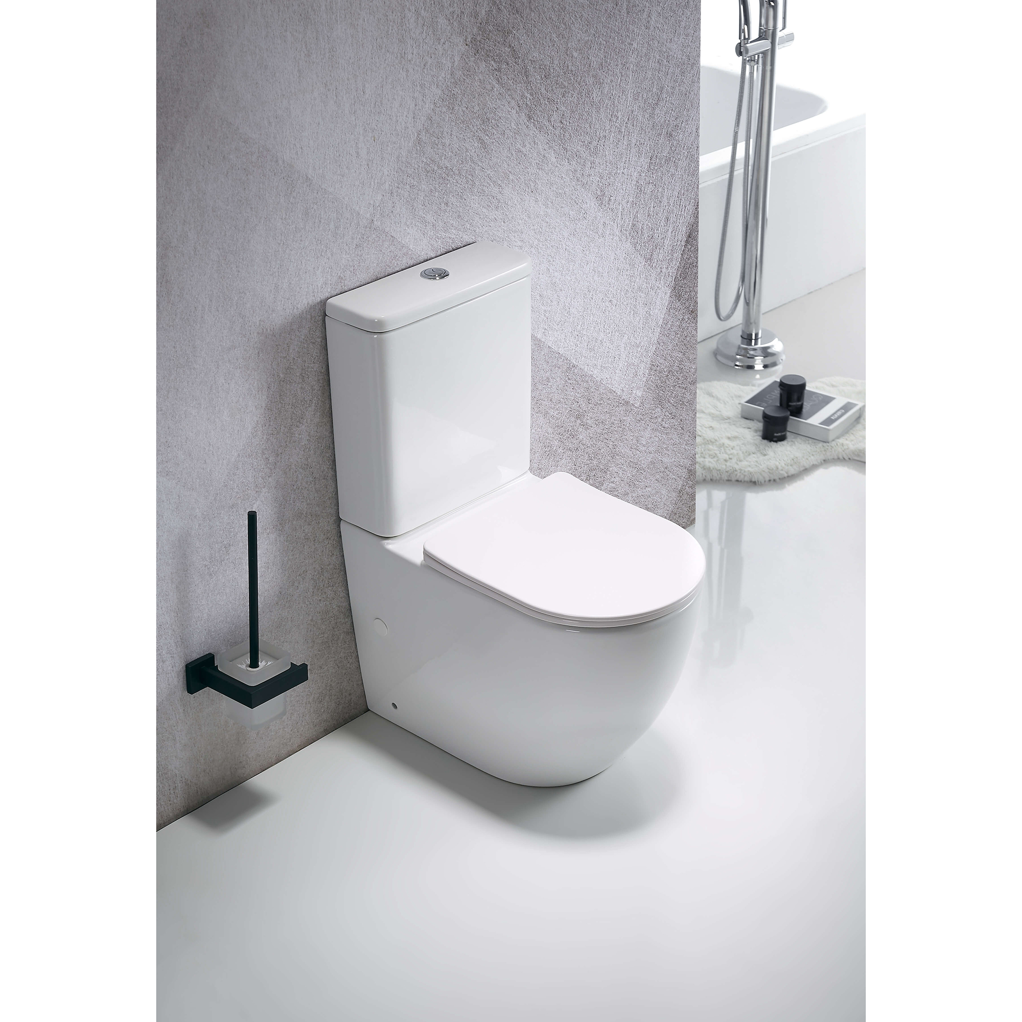 Toalettstol NOURK Oceana Golvstående Rimfree