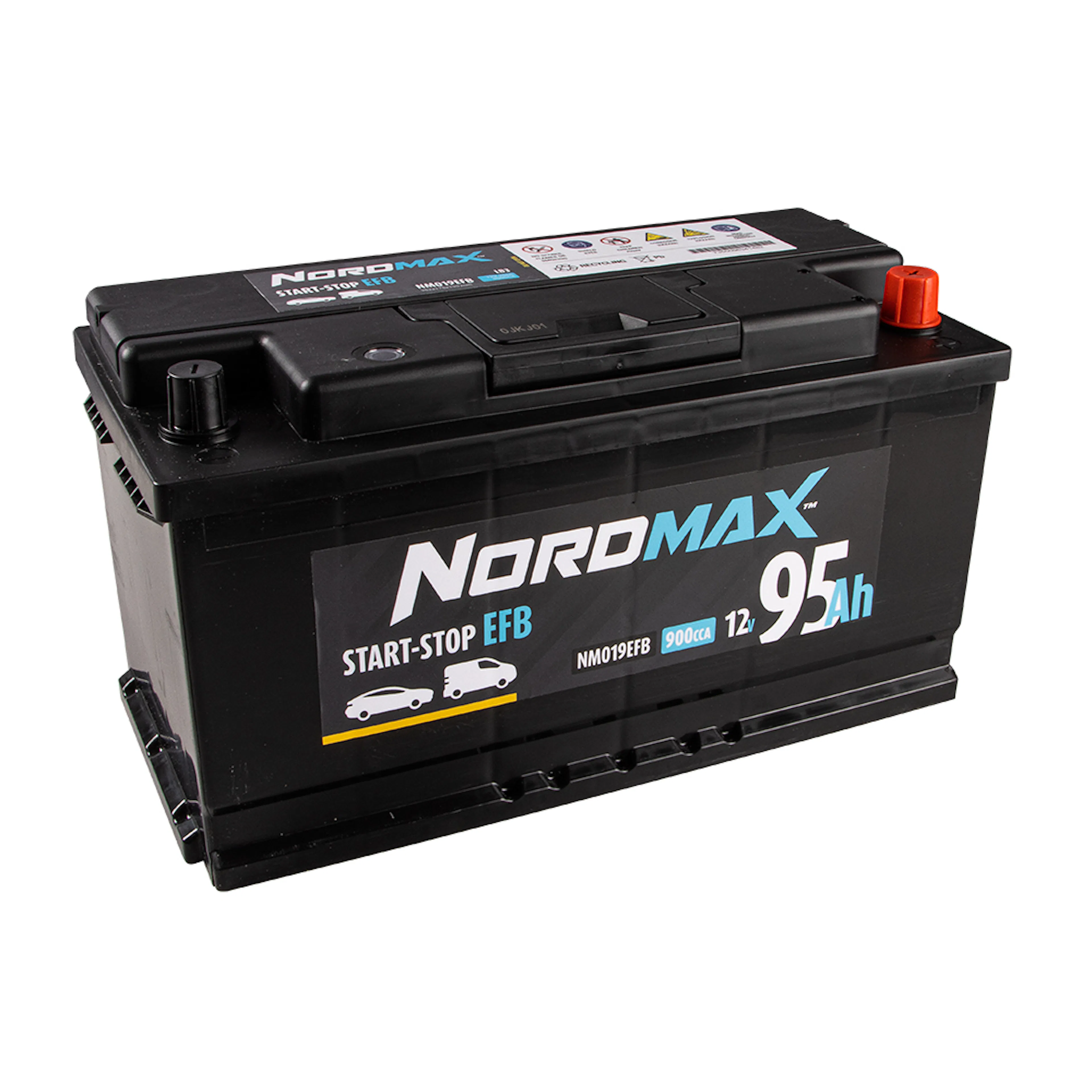 Startbatteri Nordmax EFB (Start-stopp) 95Ah 900A