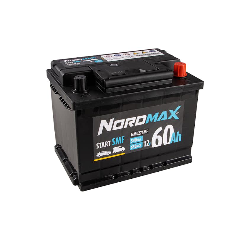 Startbatteri Nordmax 60Ah 540A