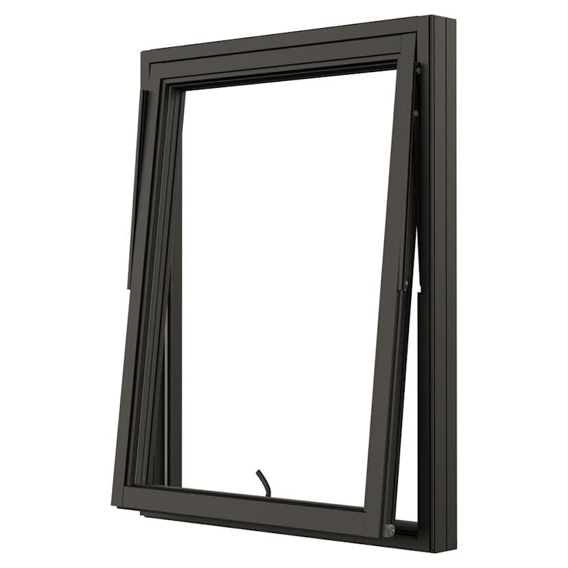 Vridfönster NorDan NTech 3-Glas Aluminium BlackLine Svart BxH: 160x130 cm