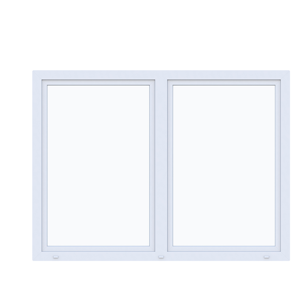 Sidohängt Fönster Nordiska Fönster Dreh-Kipp Fjäll 3-Glas PVC 2-Luft BxH:120x190 cm, 2-Luft