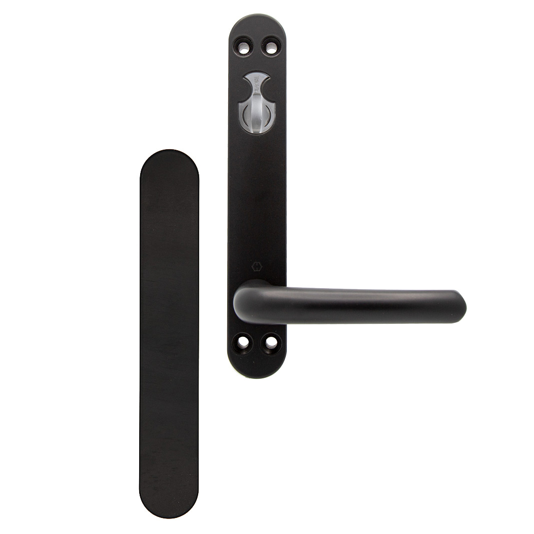 Handtag/Cylindervred/Blindskydd NorDan Typ 4B Svart