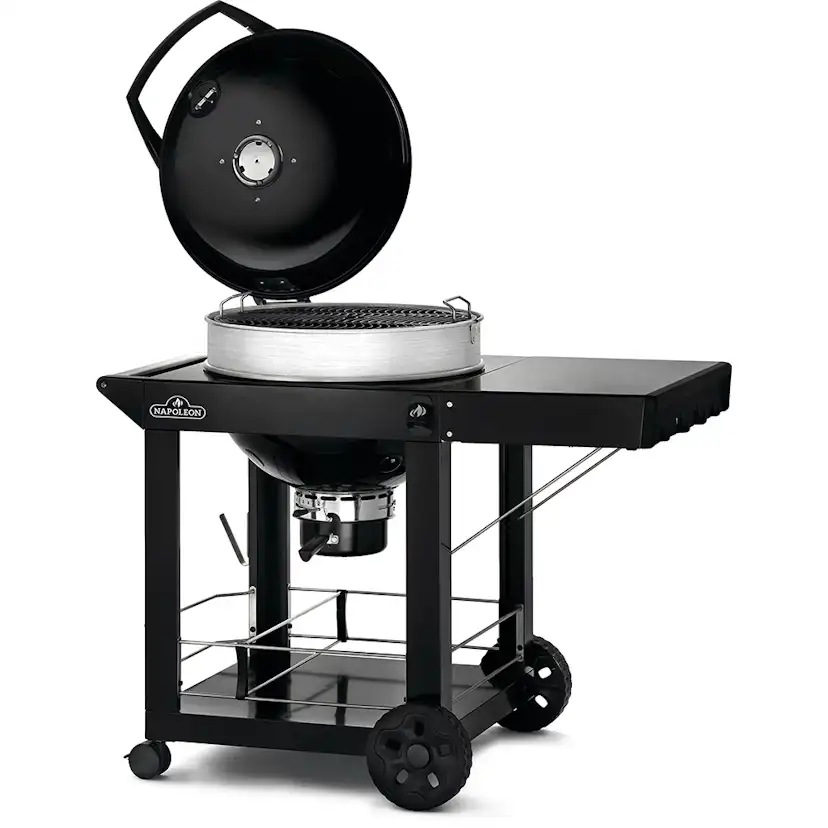 Kolgrill Napoleon PRO22K-C-3 Svart Klotgrill med Gjutjärnsgaller & Integrerad Termometer
