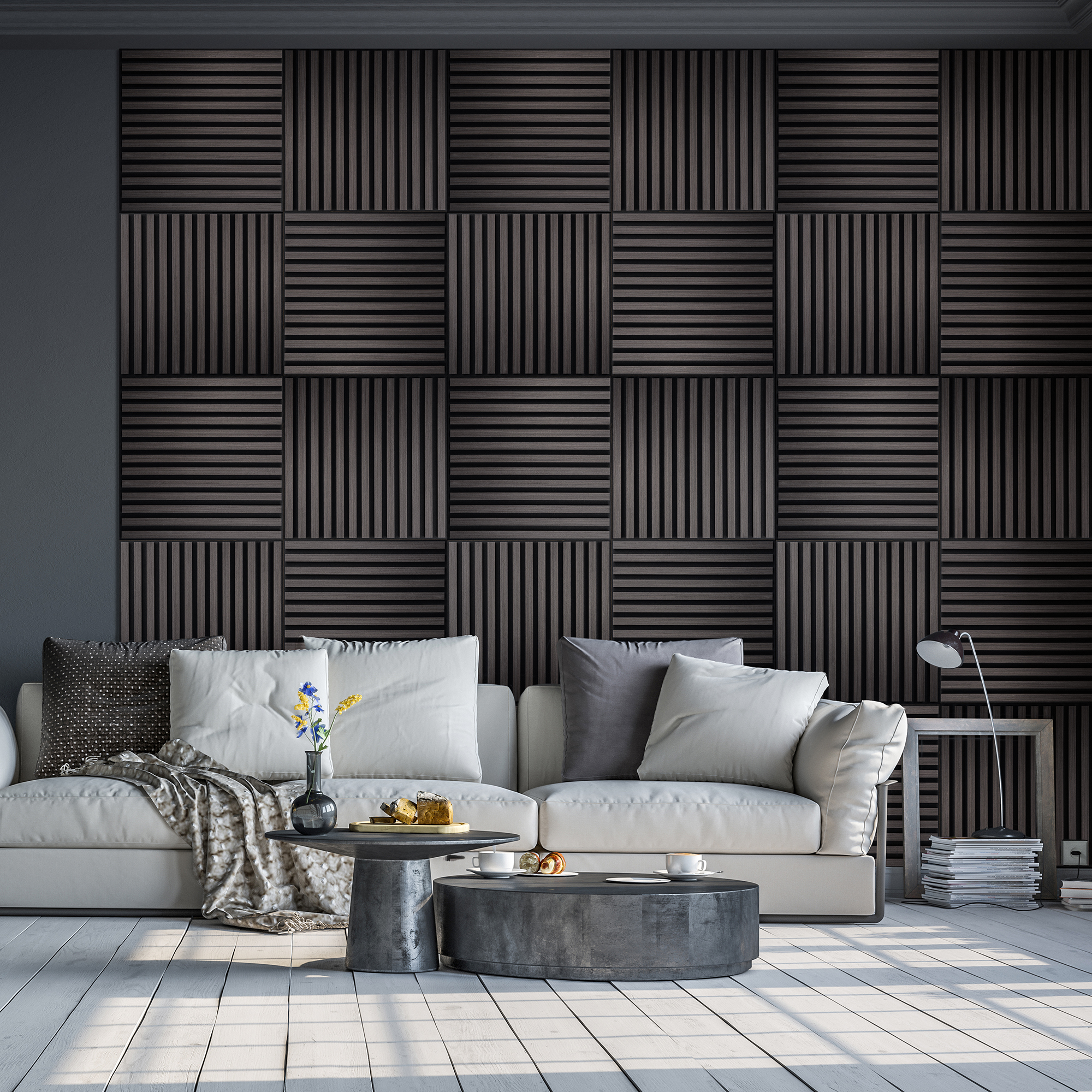 Akustikpaneler NQD Smartwall Fyrkantiga 4-Pack Rak