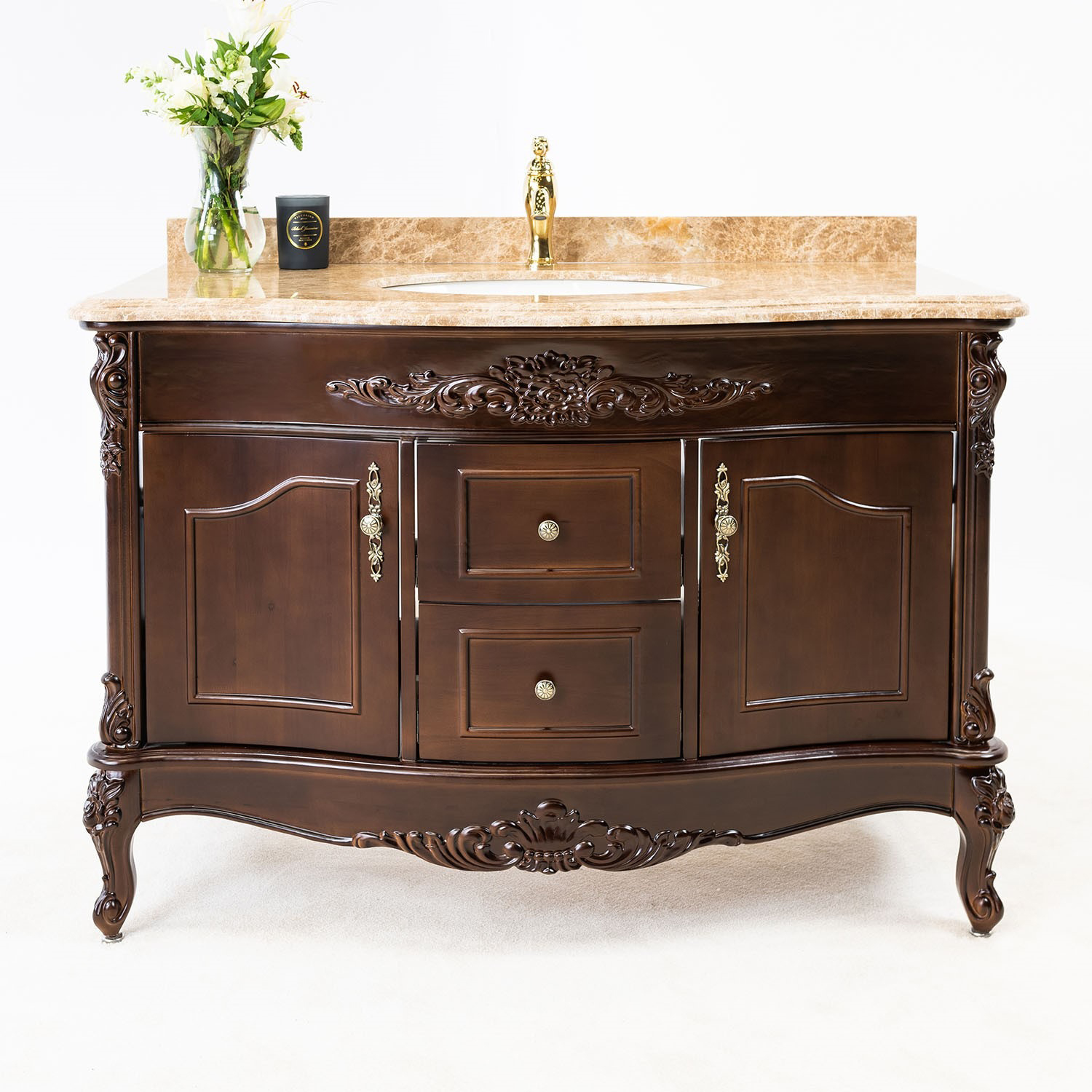 Tvättställsskåp Vesani Ottawa Beige Marmor