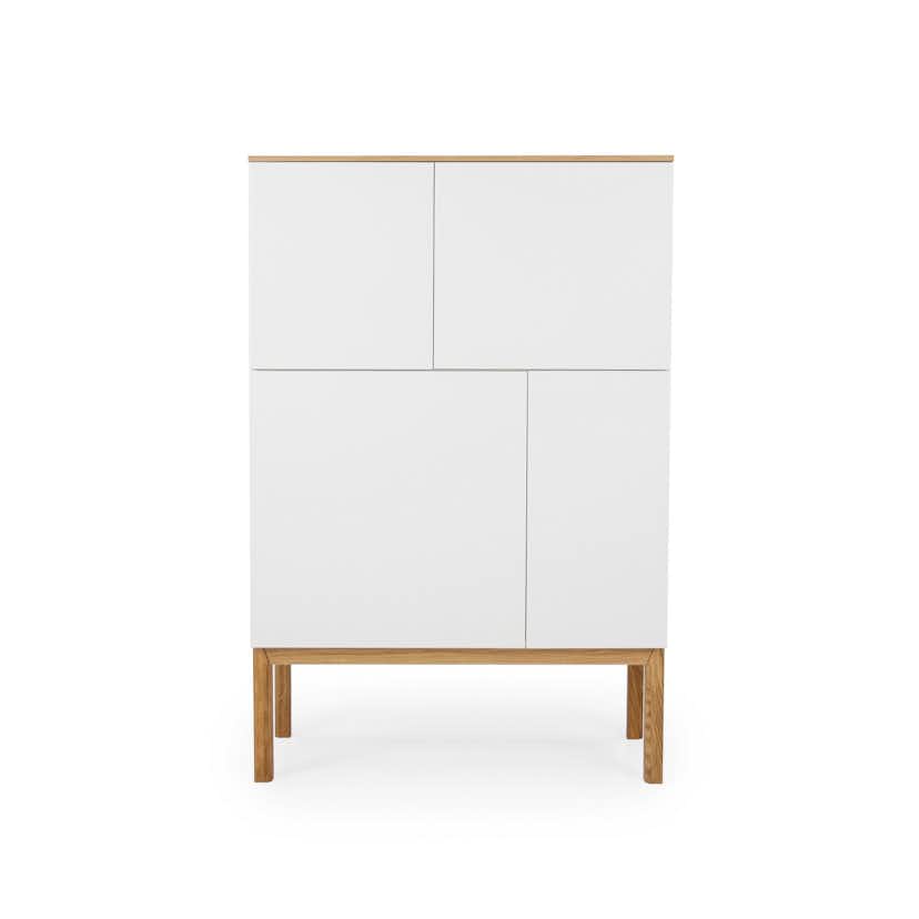 Skåp Tenzo Patch 4 Dörrar Ek/Vit