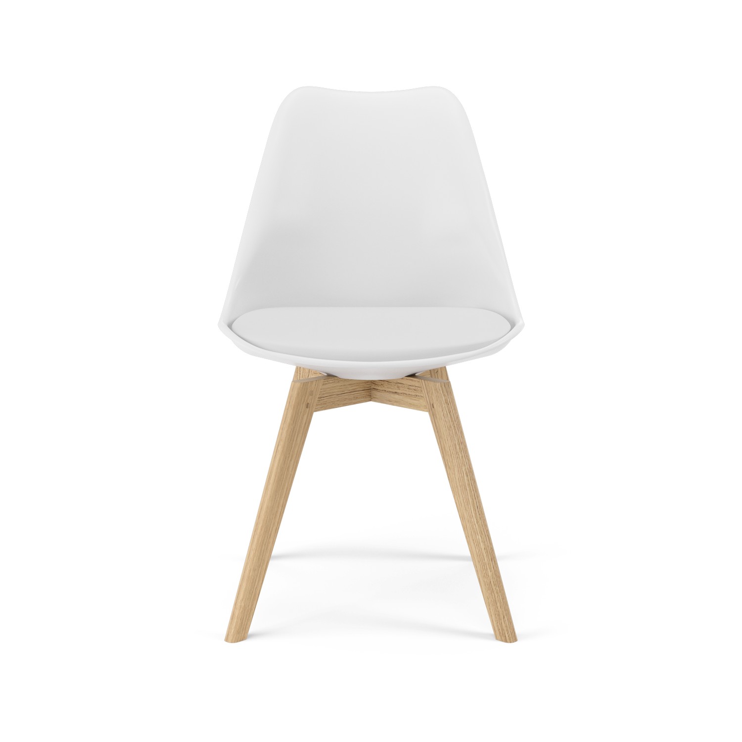 Stol Tenzo Gina Liz Vit/Ek 2-Pack