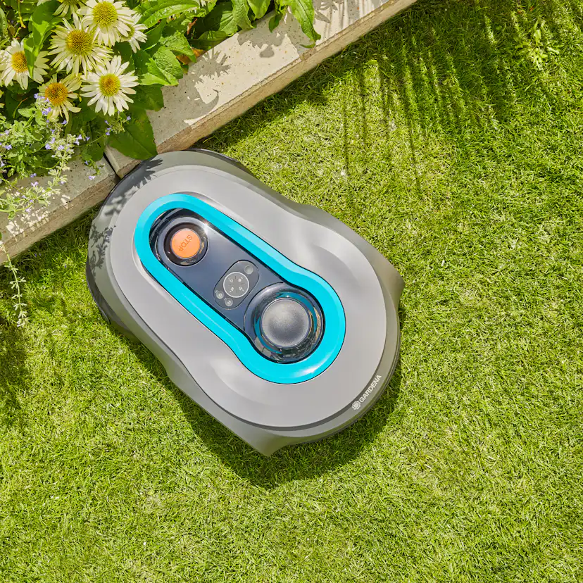 Robotgräsklippare Gardena Smart Sileno Free 1500 Utan Slinga Paket Med Robothus & Reservblad