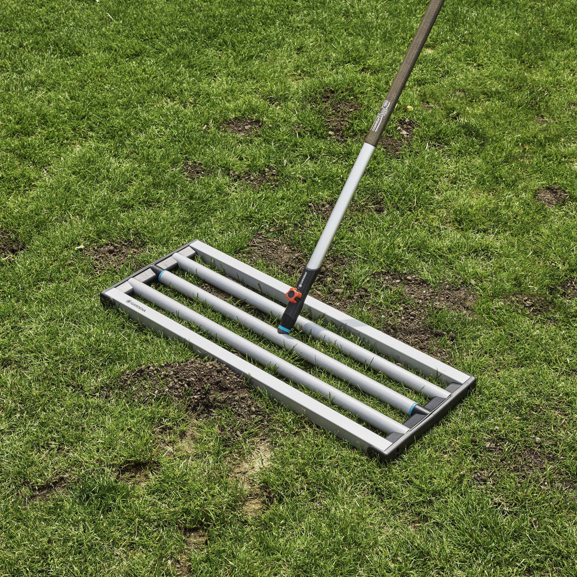 Gräsmattepaket Algomin Dressjord & Gräsfrö Med Dressraka & Spridare