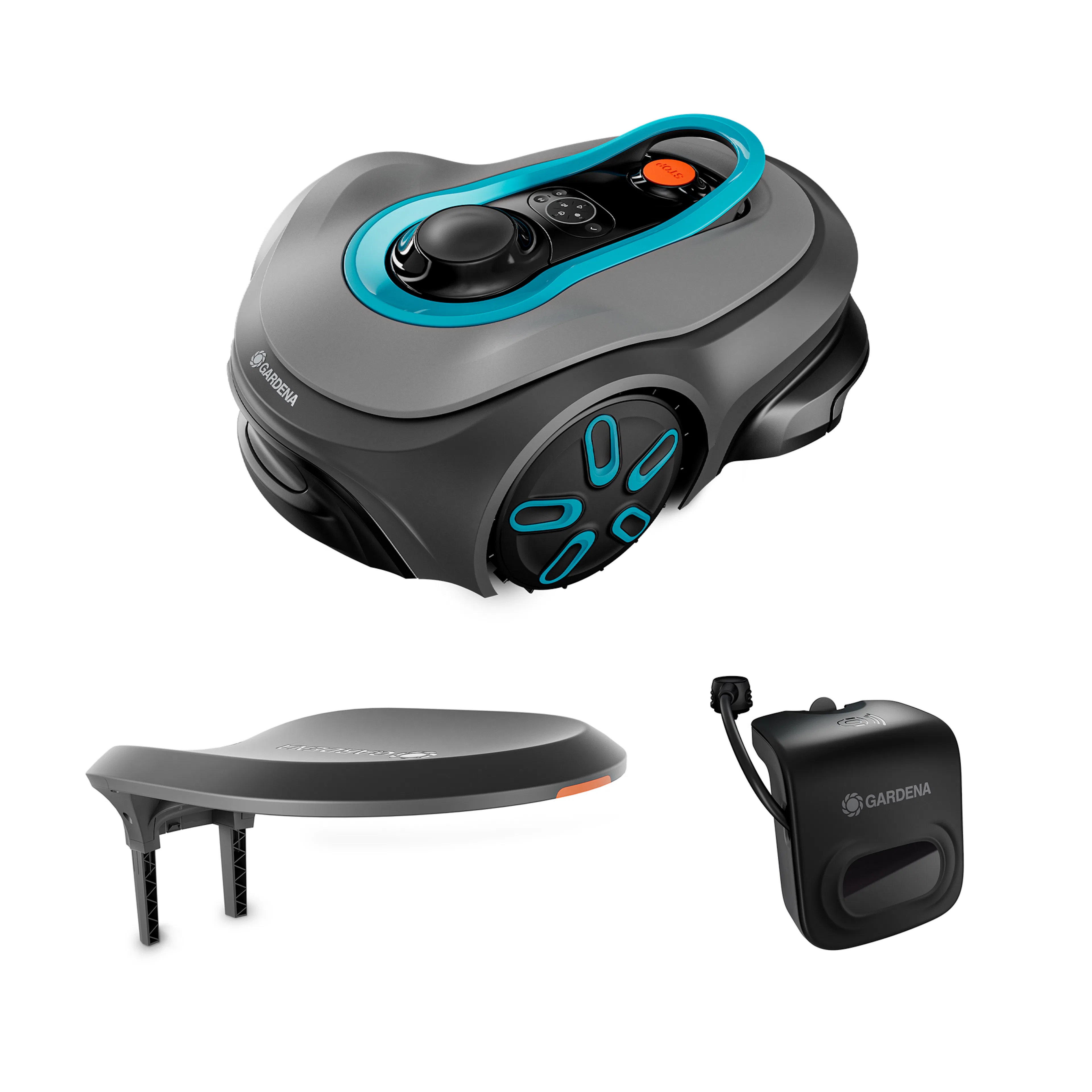 Robotgräsklippare Gardena Smart Sileno Free 600 Utan Slinga Paket Med Robothus & Antikollisionsradar