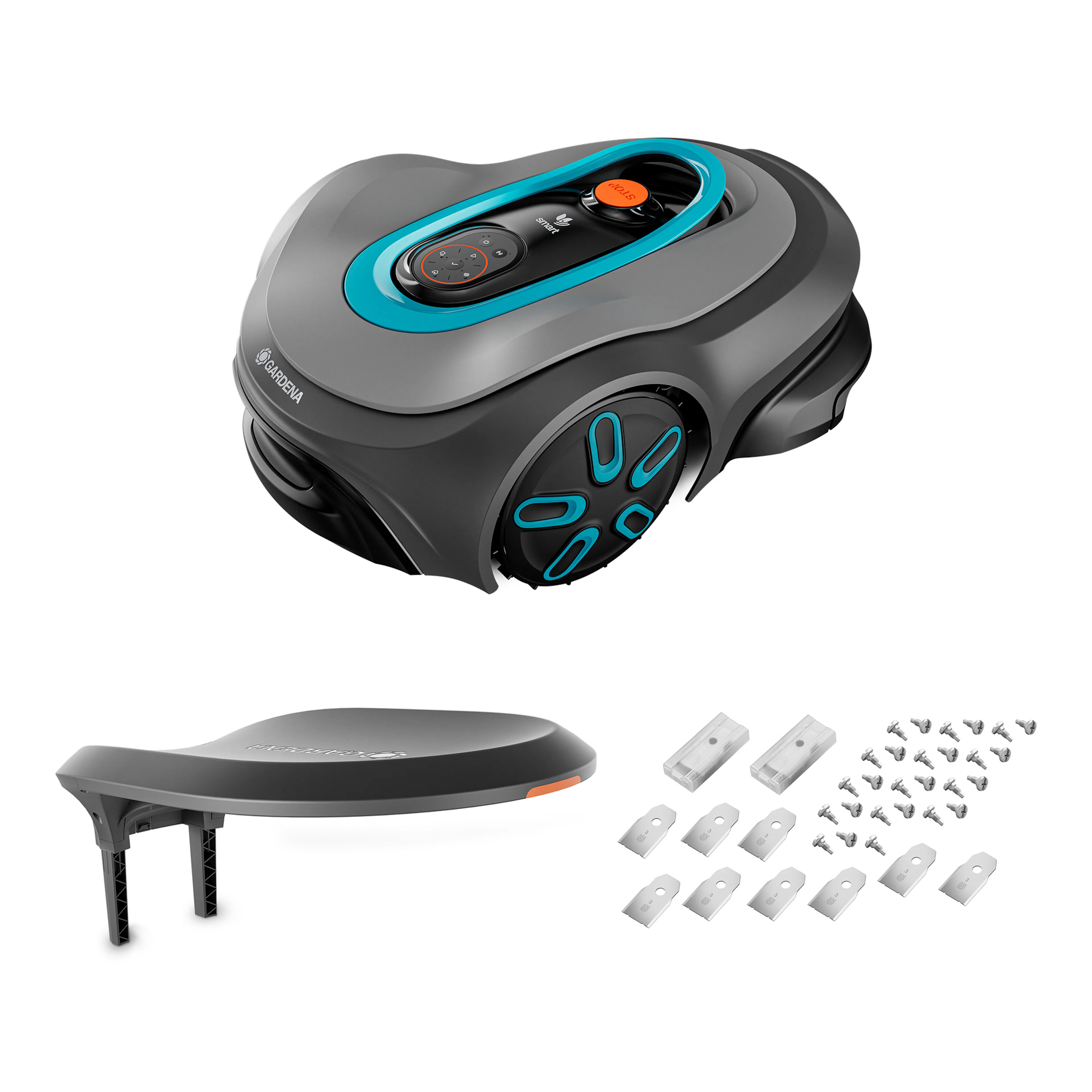 Robotgräsklippare Gardena Smart Sileno Max 1200 Paket Med Robothus & Reservblad