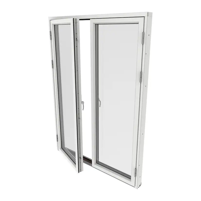Parfönsterdörr Outline Helglasad 3-Glas Aluminium
