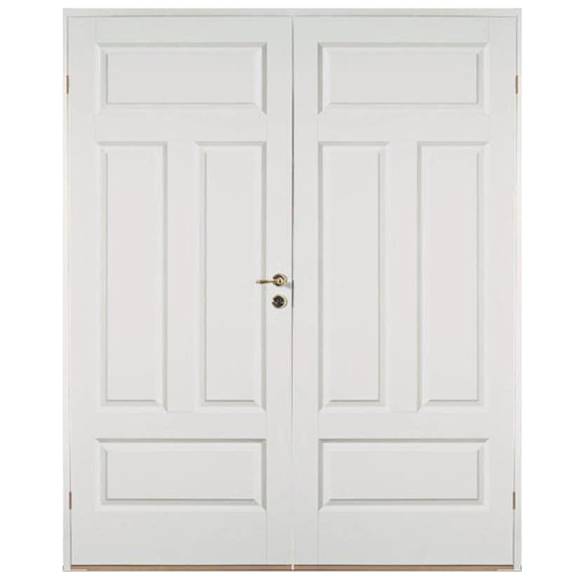 Parinnerdörr Diplomat Formpressad 4 Vit Bredd 153 cm, Höjd 210 cm