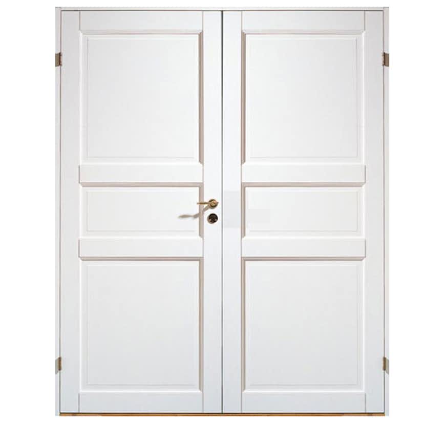 Parinnerdörr Sveadörren Massiv 3 Vit Bredd 153 cm, Höjd 200 cm