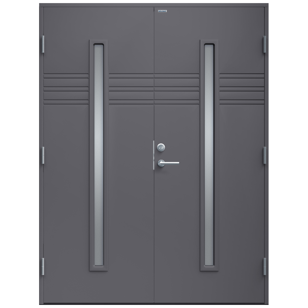 Parytterdörr Diplomat Felicia Klarglas