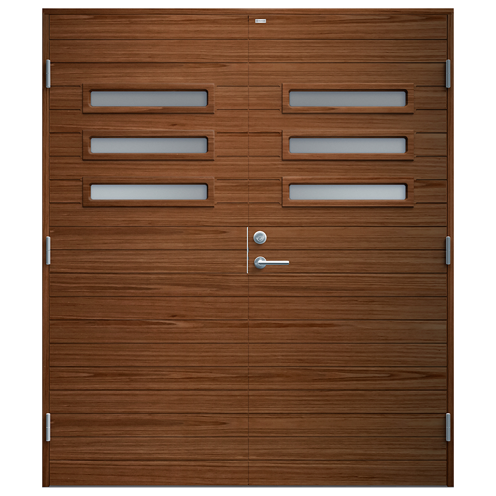 Parytterdörr Diplomat Ingela Klarglas Träfanér