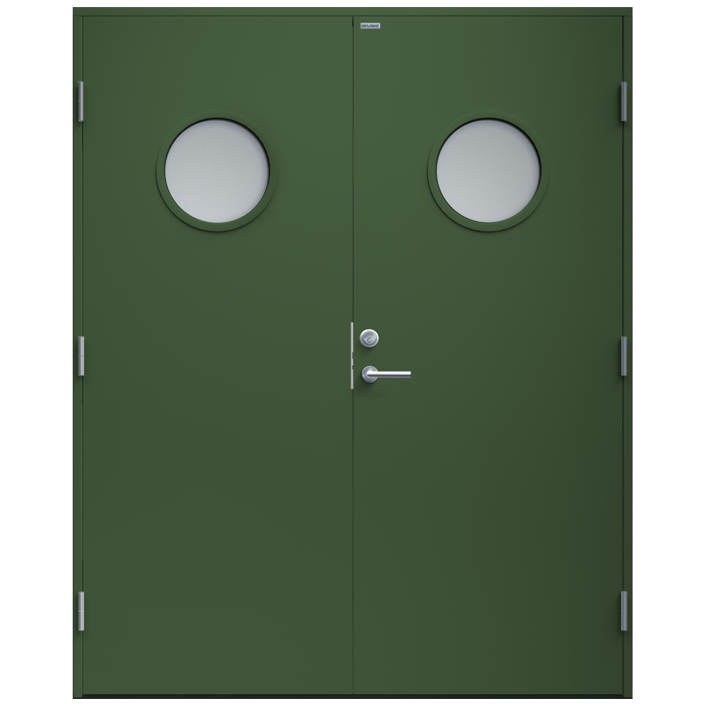 Parytterdörr Diplomat Rosa Klarglas