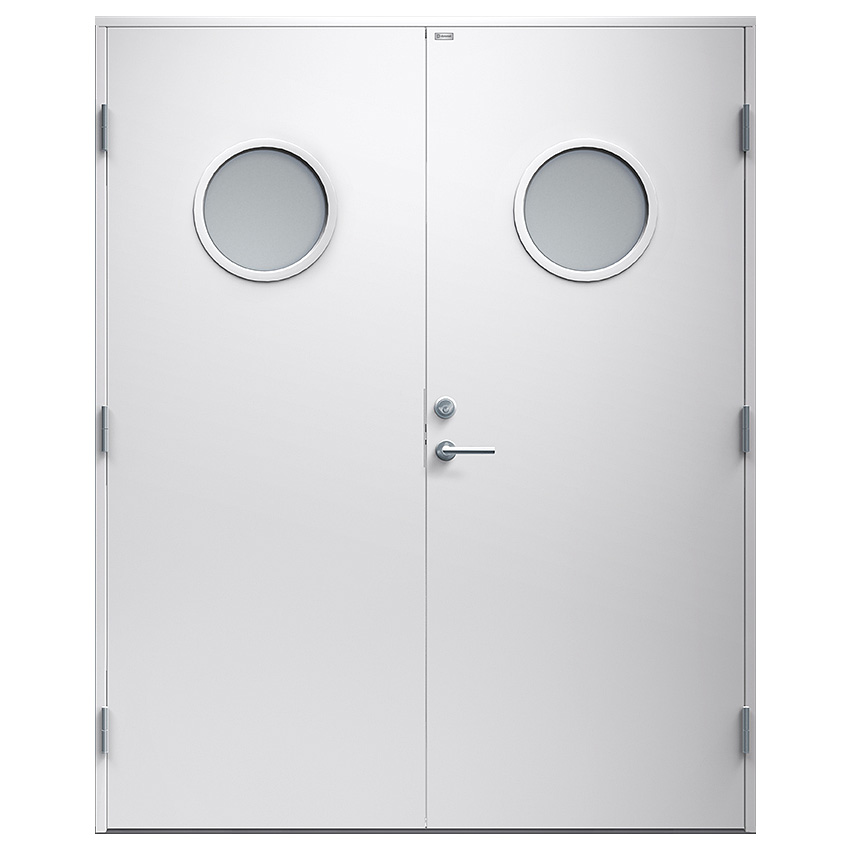 Parytterdörr Diplomat Rosa Klarglas