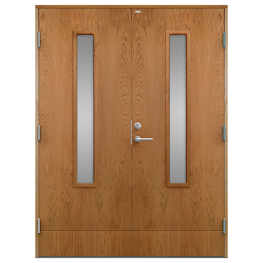 Parytterdörr Diplomat Laila Träfanér Klarglas