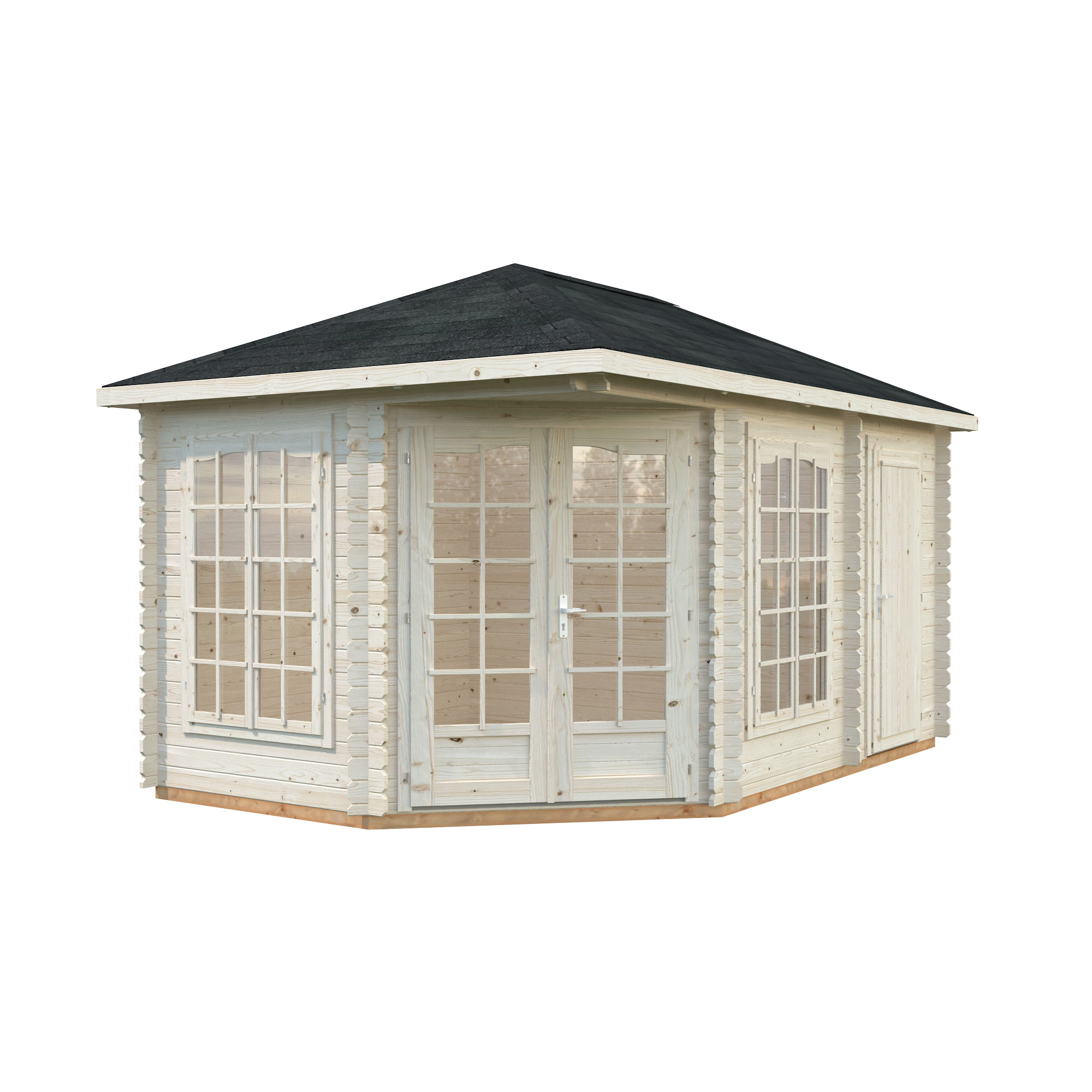 Lusthus Palmako Melanie 12 m2 Vit dippad