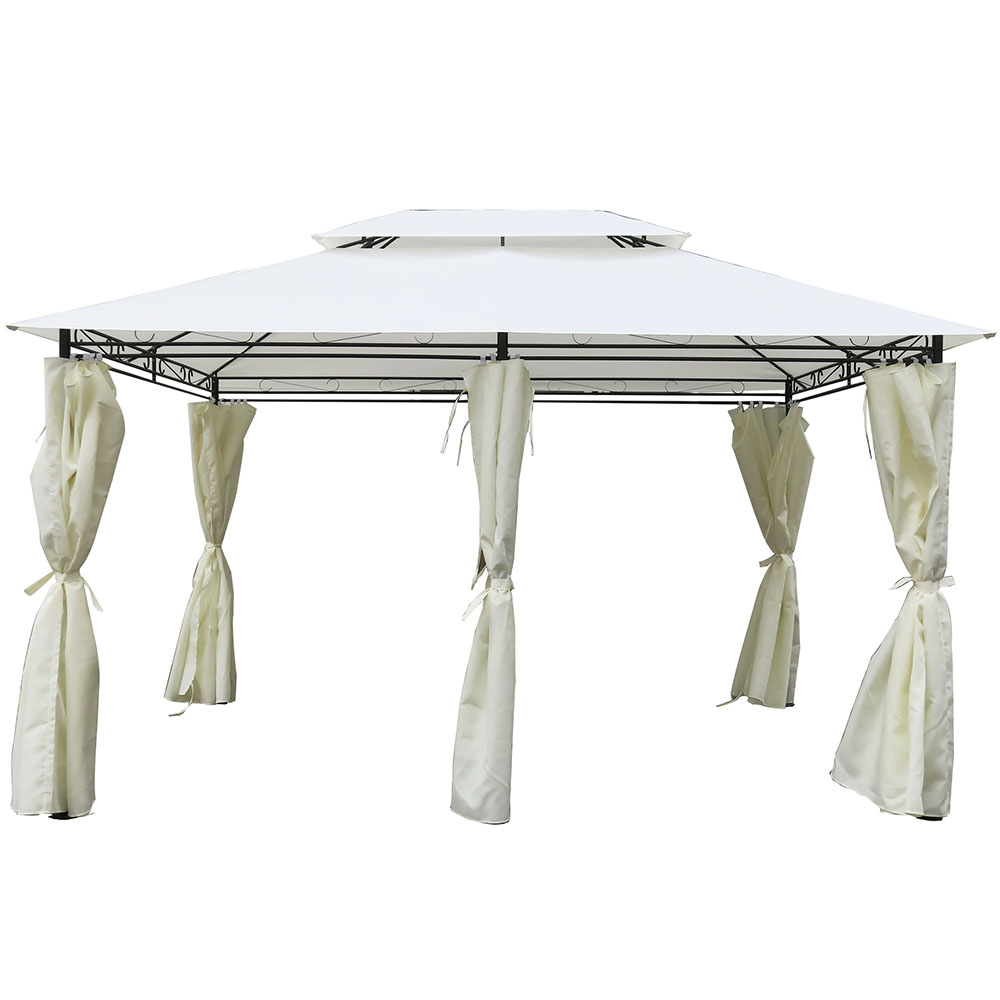 Paviljong Metalcraft med draperiväggar 3x4 m