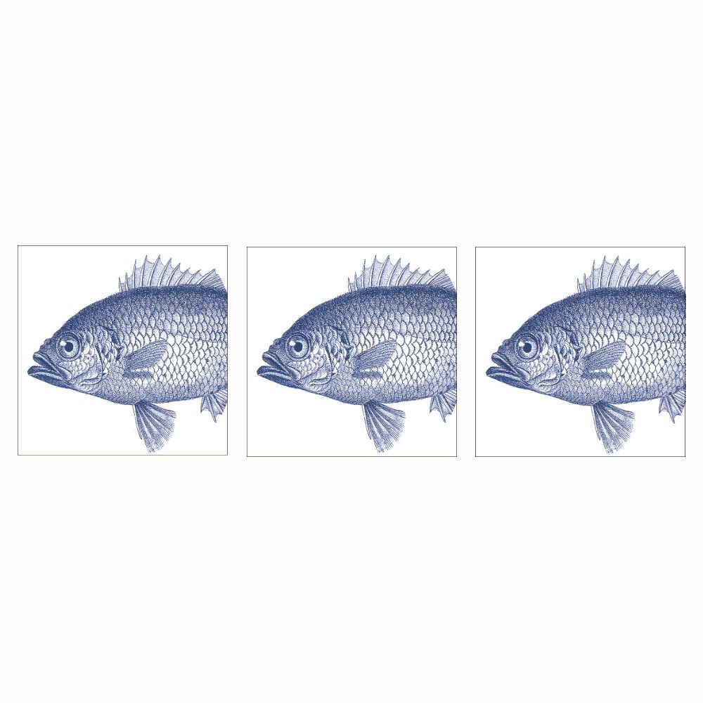 Servett Paperproducts Design Fish Marine 33x33 cm 3 st 20-pack