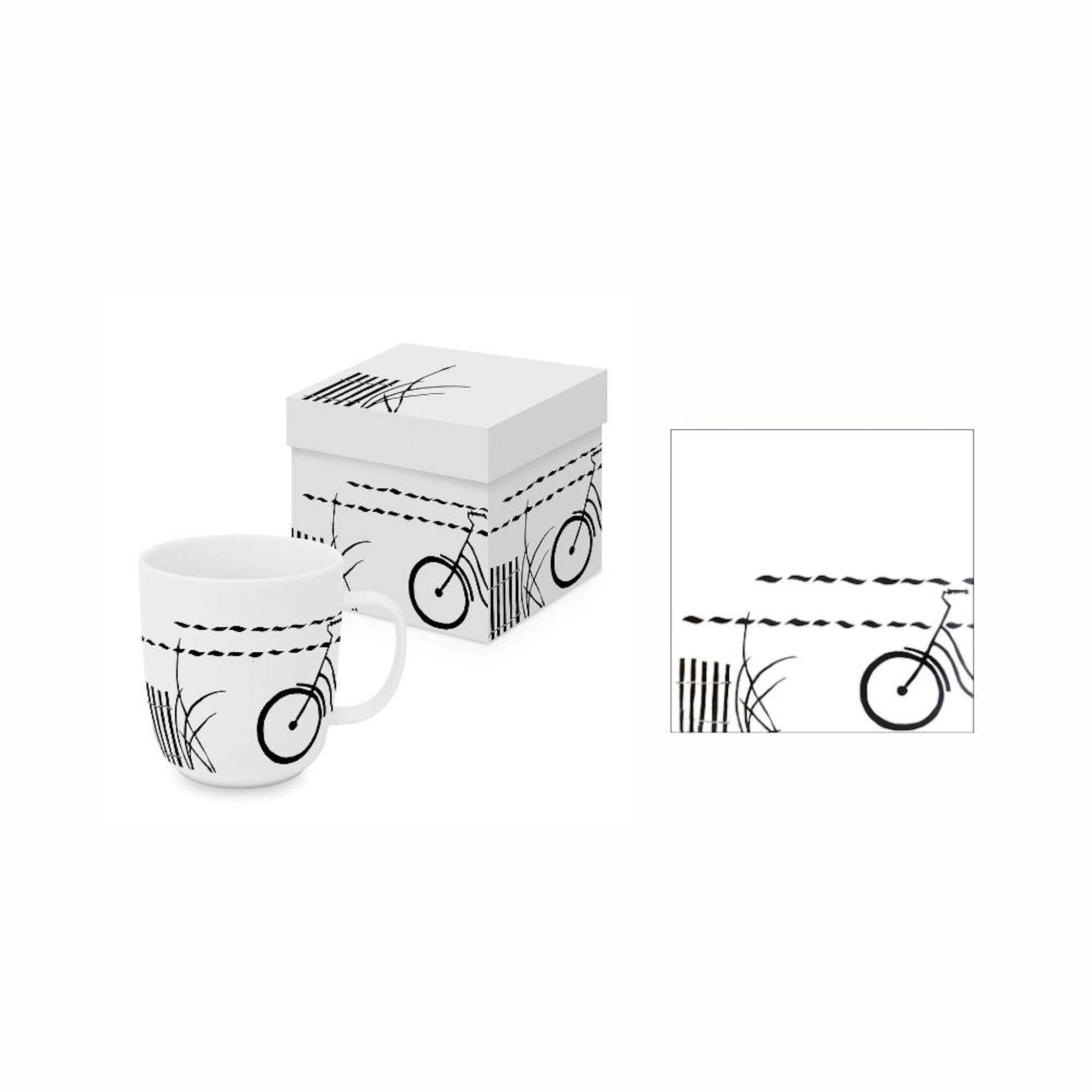 Gåvoset Paperproducts Design Atelier Atlantique Mugg 40 cl + Servett