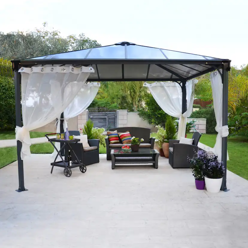 Pergola gop Palermo 3000 13 m² med Takventil